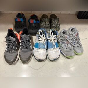 Size 13 Boys Shoe Lot (Nike, Adidas, Crocs)